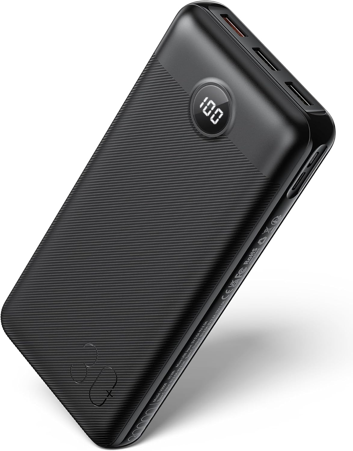 Veger Power Bank PD 20W QC 3.0 Ricarica Rapida, Nero - immagine 1