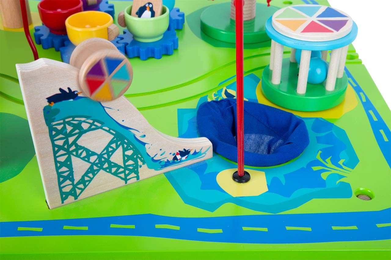 small foot 11434 - Tavolo da Gioco Parco Divertimenti 3 in 1 - immagine 3