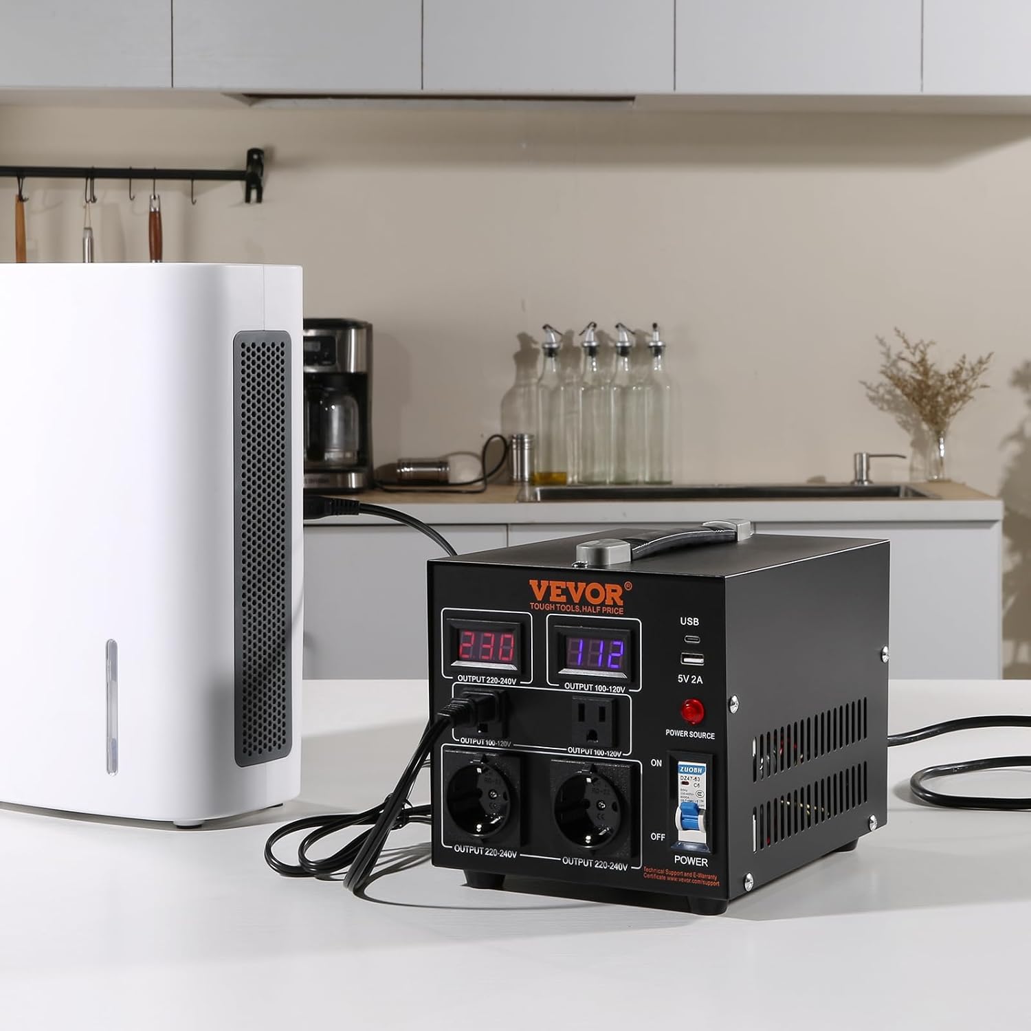 Vevor Convertitore di Tensione Step Up/Down 2000VA - immagine 8