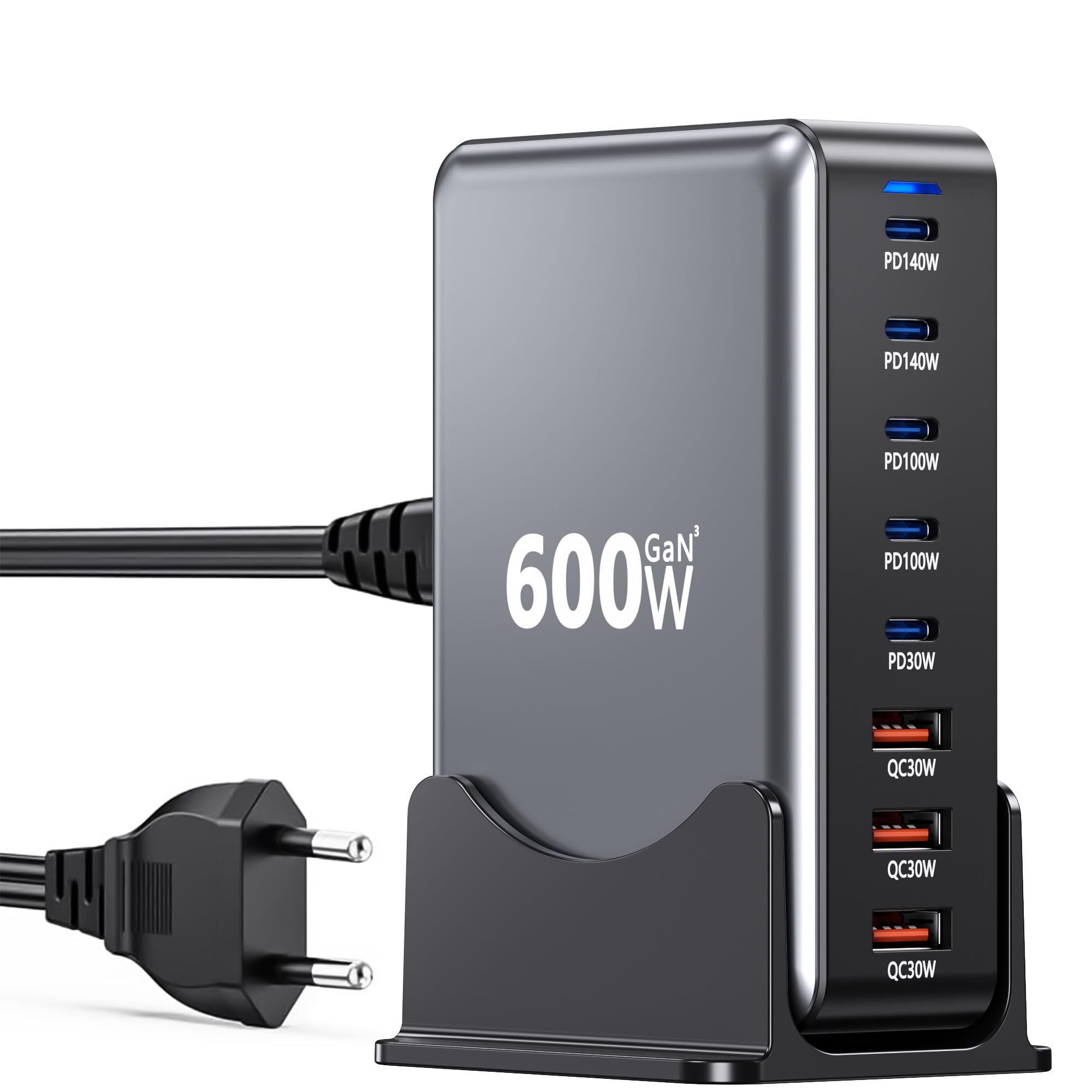 Caricatore USB C 600W GaN 8 Porte PD140W