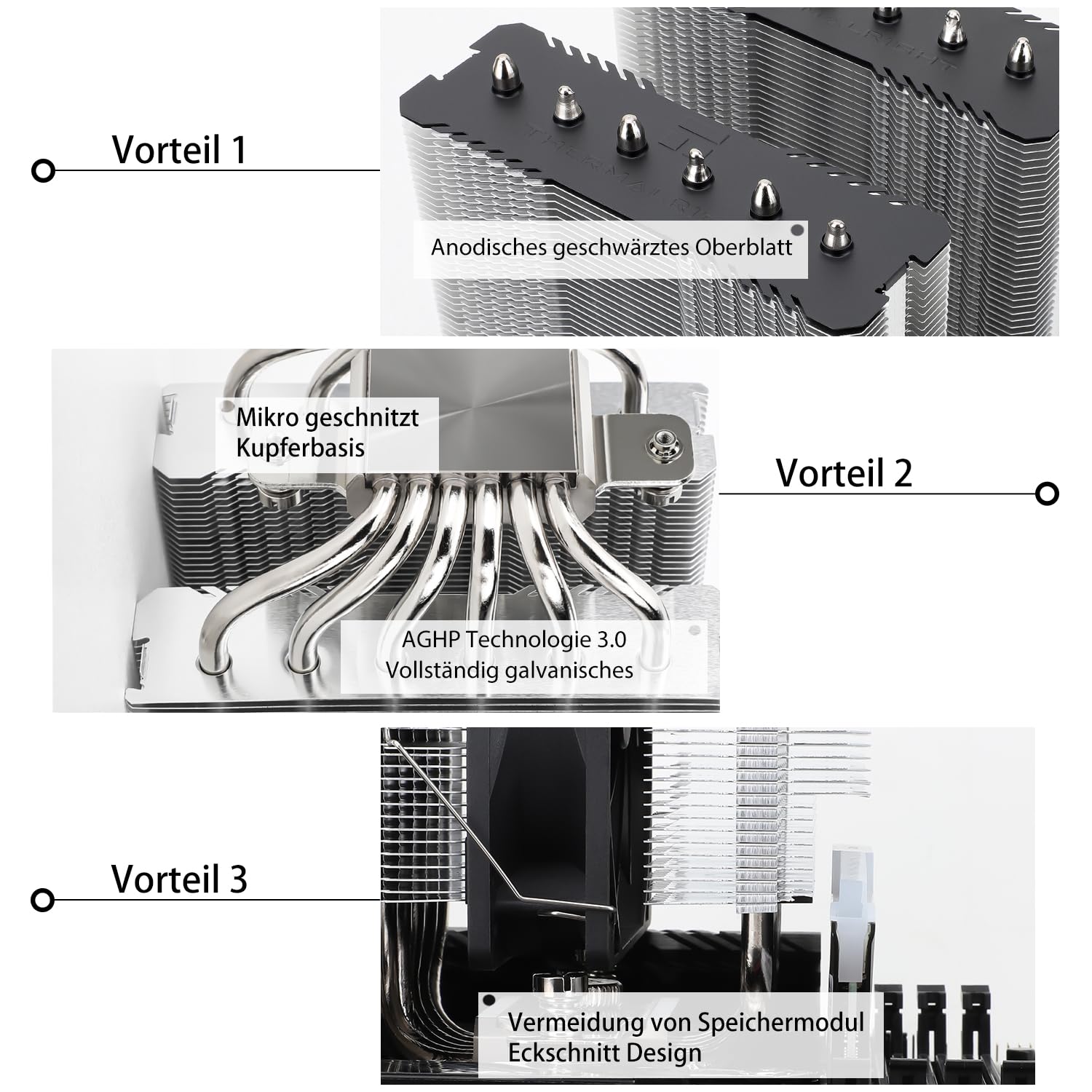 Tr-thermalright Peerless Assassin 120 SE ARGB CPU Luftkühler - immagine 3
