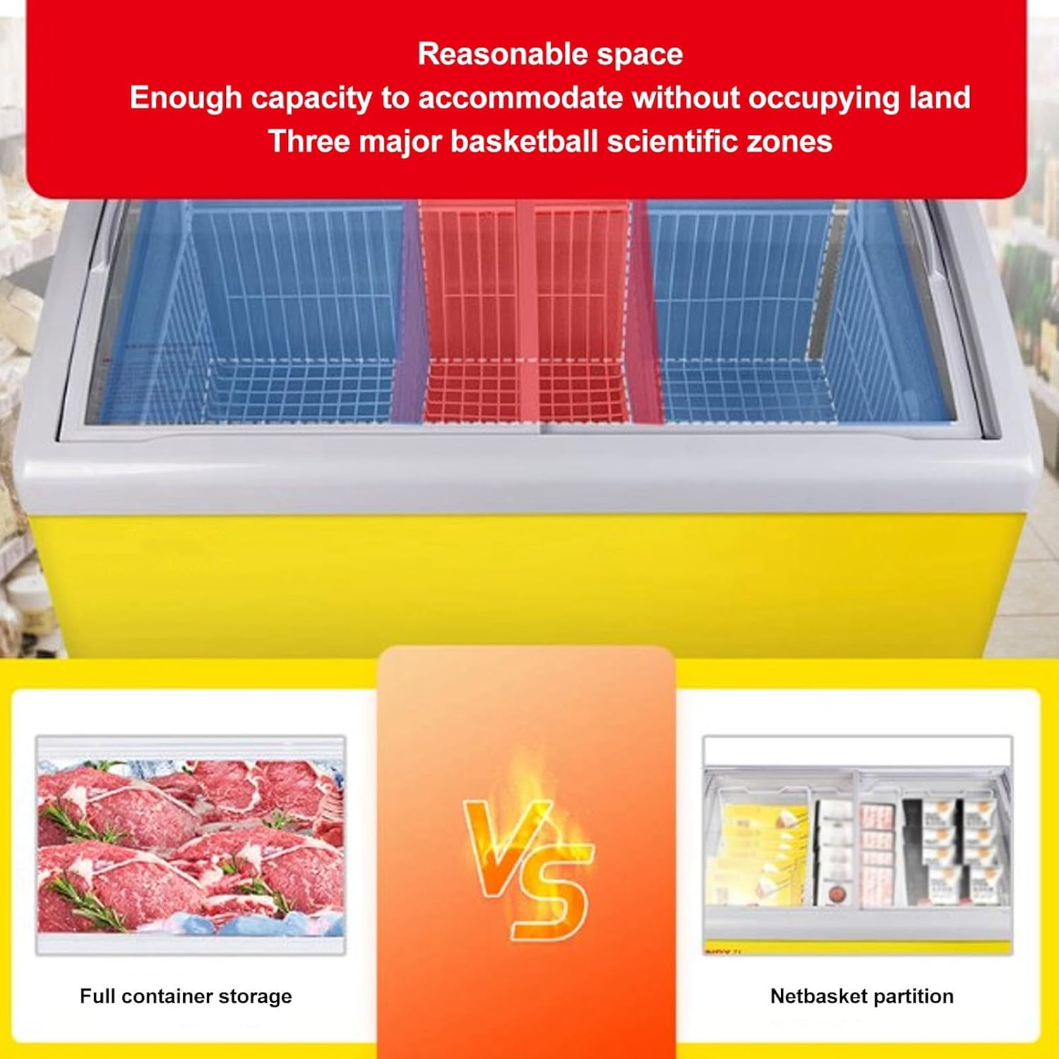 Cestello Portaoggetti Filo Metallico per Congelatore 2pz - immagine 3