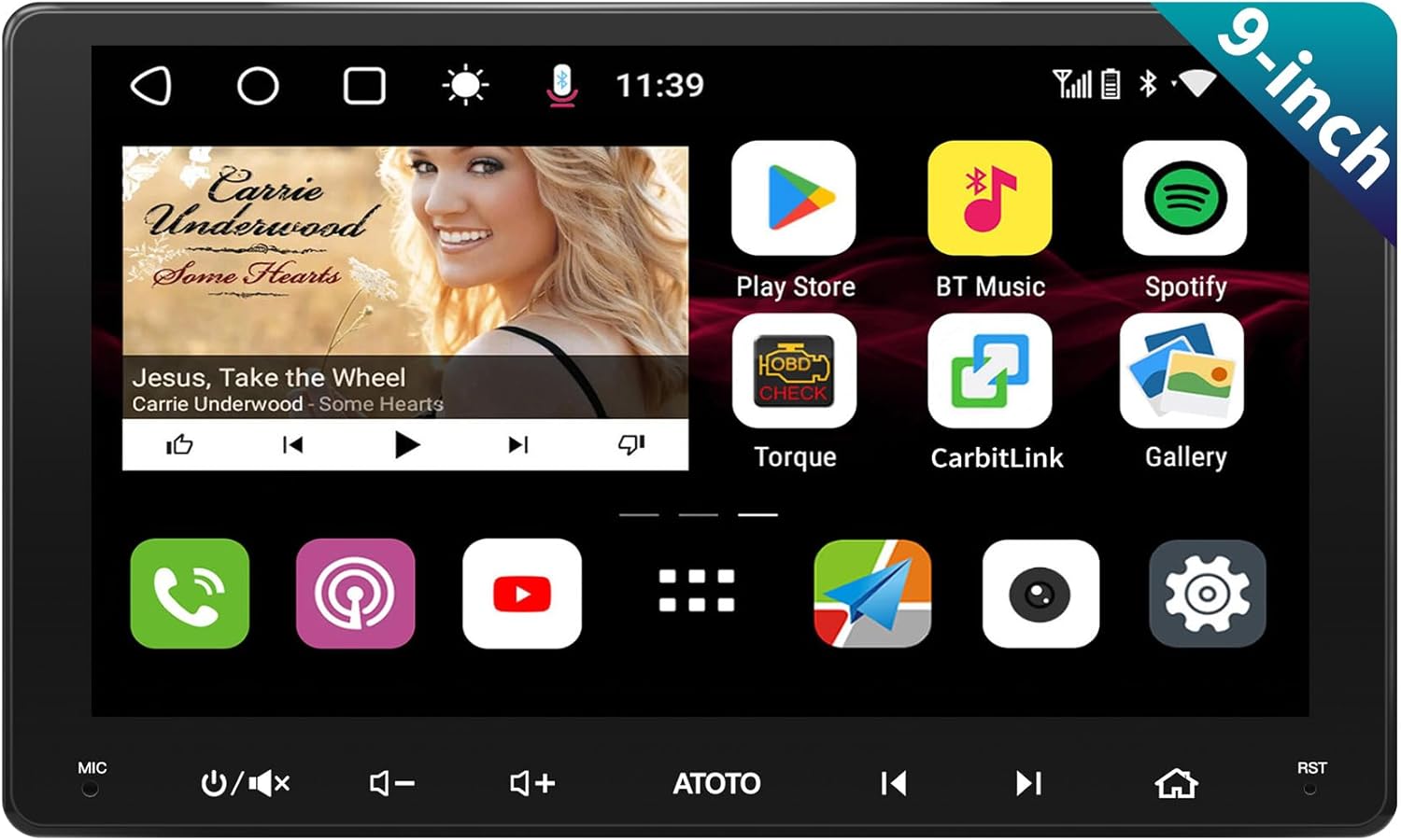 Atoto S8MS 9" QLED Android Autoradio 2 DIN - immagine 1