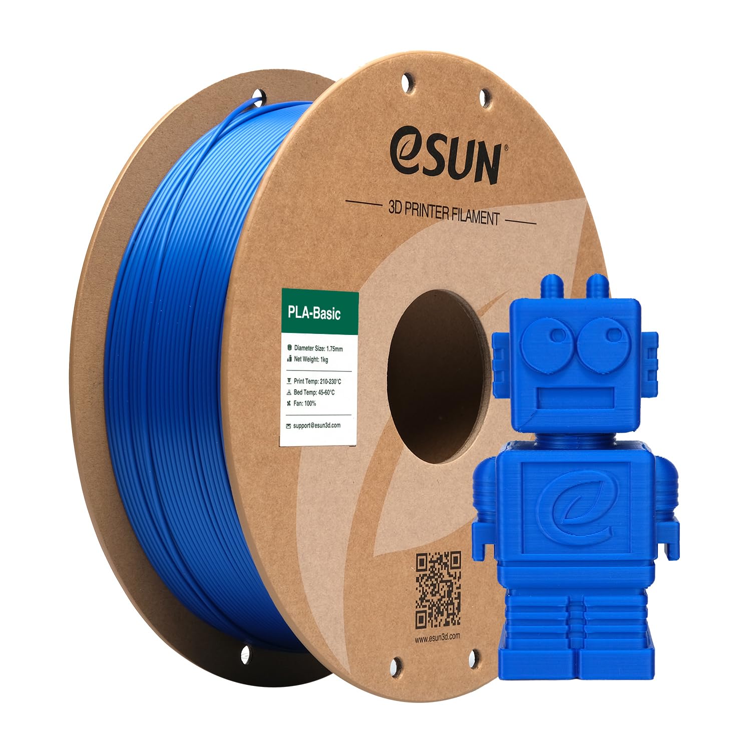 Esun Filamento PLA 1.75mm per Stampanti 3D, Blu