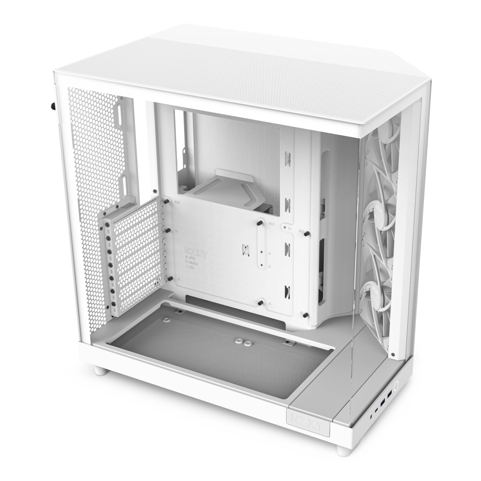 Nzxt H6 Flow - Case Mid-Tower a Doppia Camera, Bianco