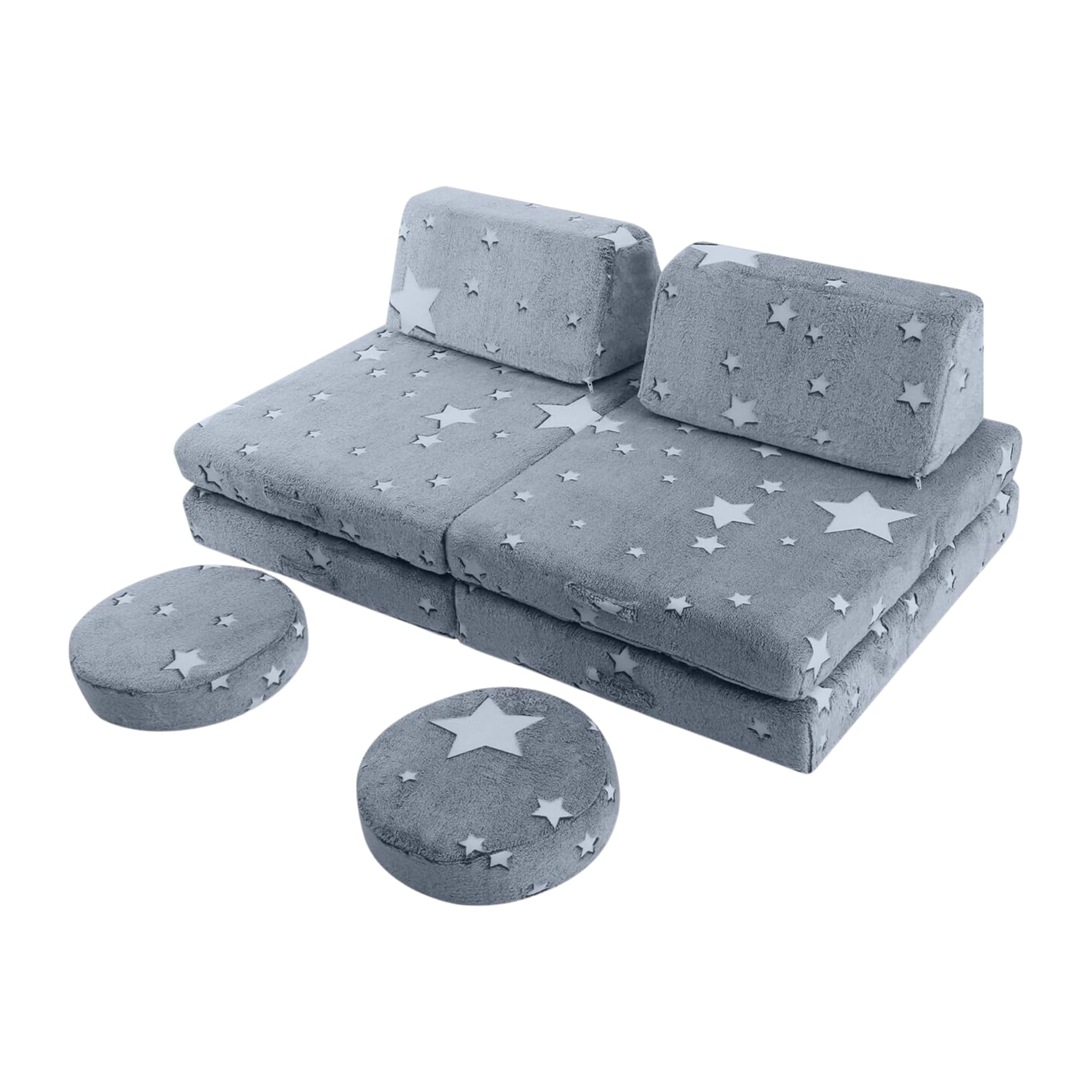 Memorecool Divano Gioco Modulare per Bambini 8 Pezzi