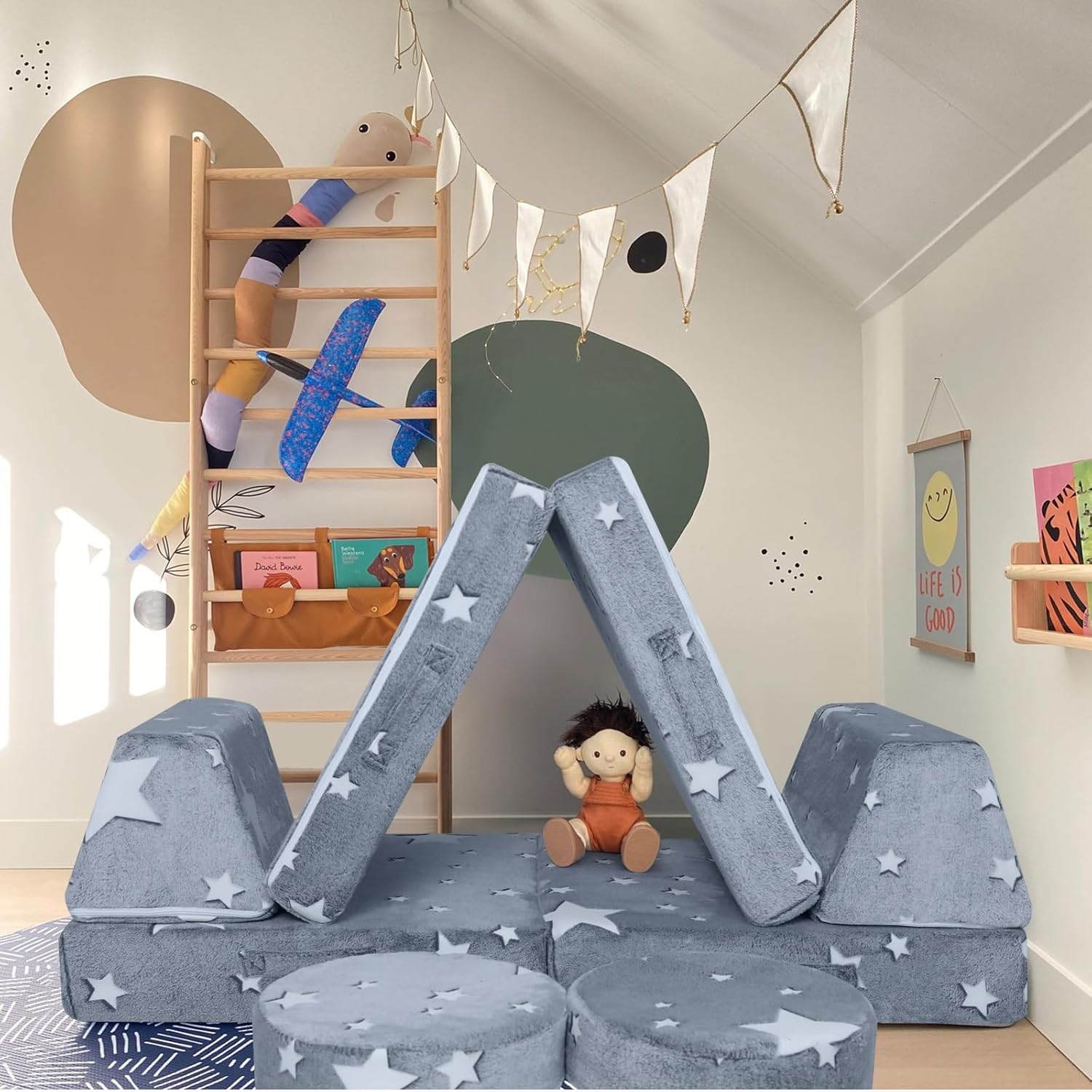 Memorecool Divano Gioco Modulare per Bambini 8 Pezzi - immagine 2