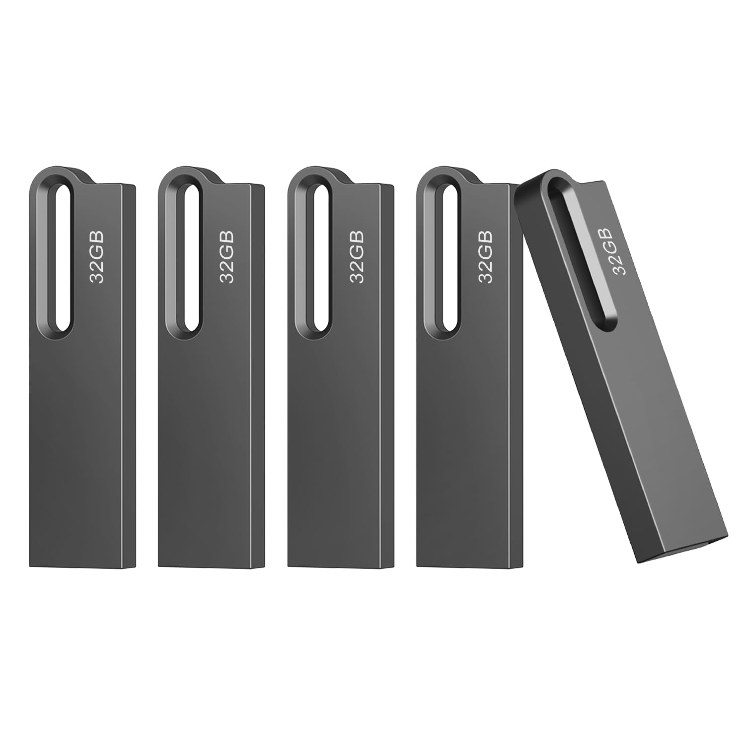 Chiavetta USB 3.0 32 GB - Set da 5 Pezzi, Nero