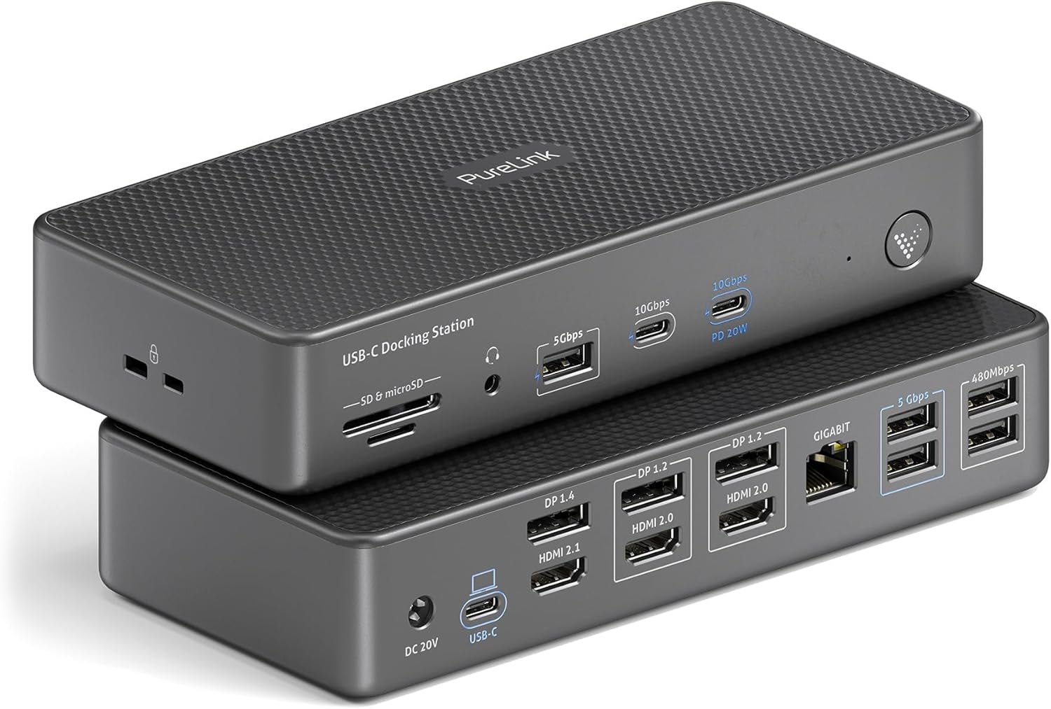 Purelink Vuelogic Docking Station USB C 18 in 1, Nero - immagine 3