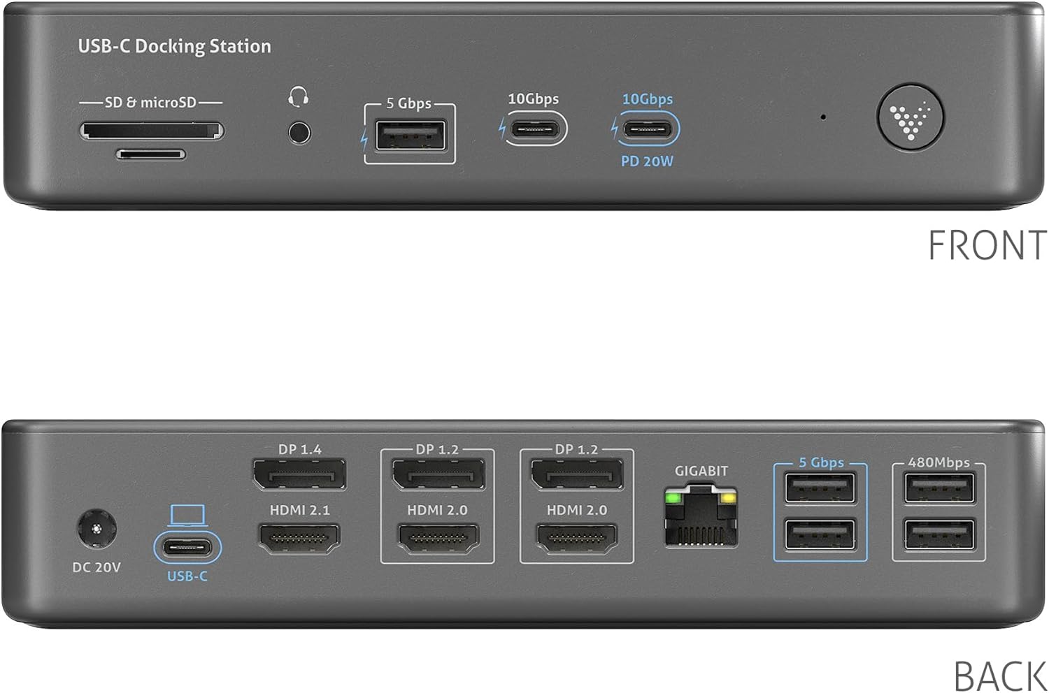 Purelink Vuelogic Docking Station USB C 18 in 1, Nero - immagine 4