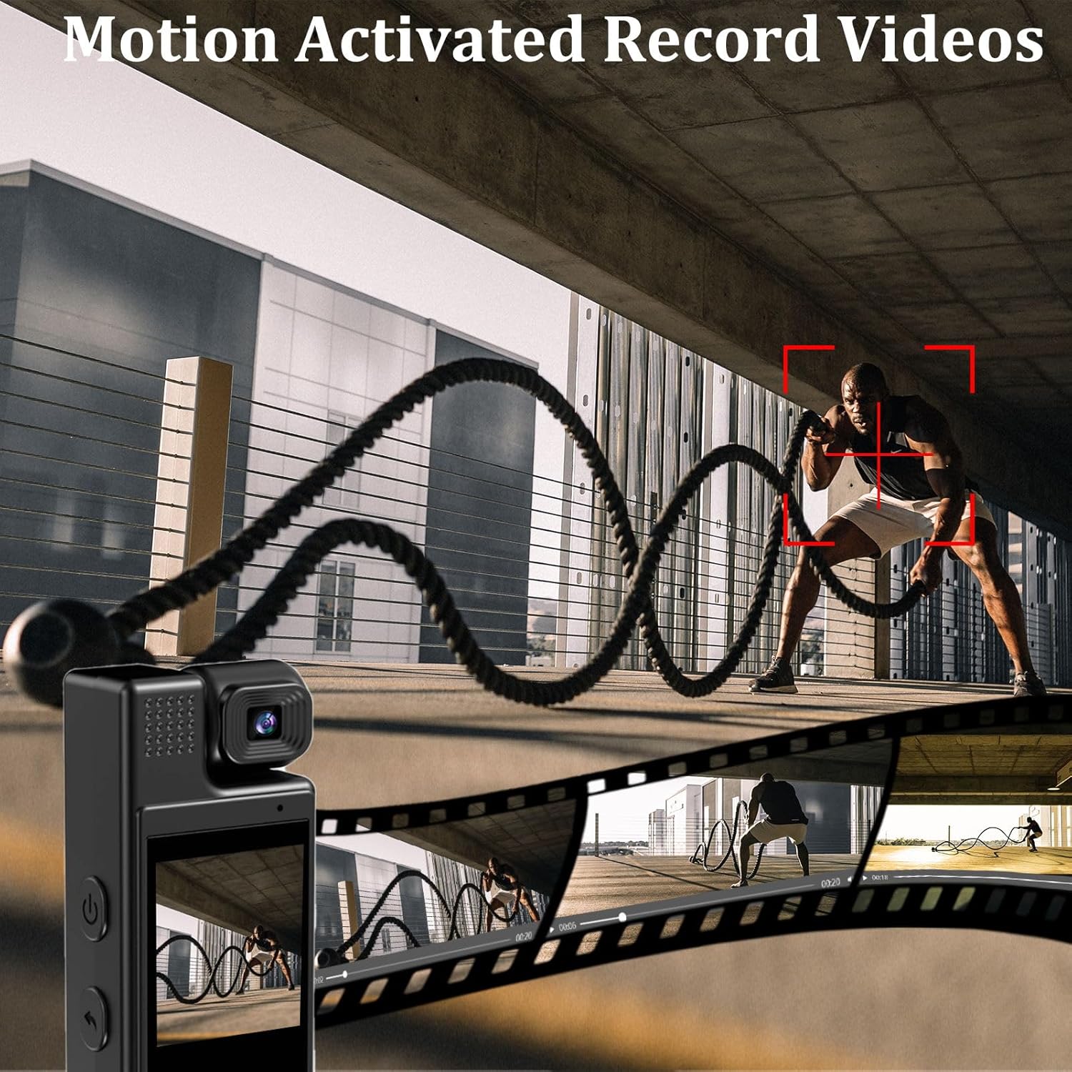 Andoer 4K Mini Body Cam con Obiettivo 180° - immagine 2