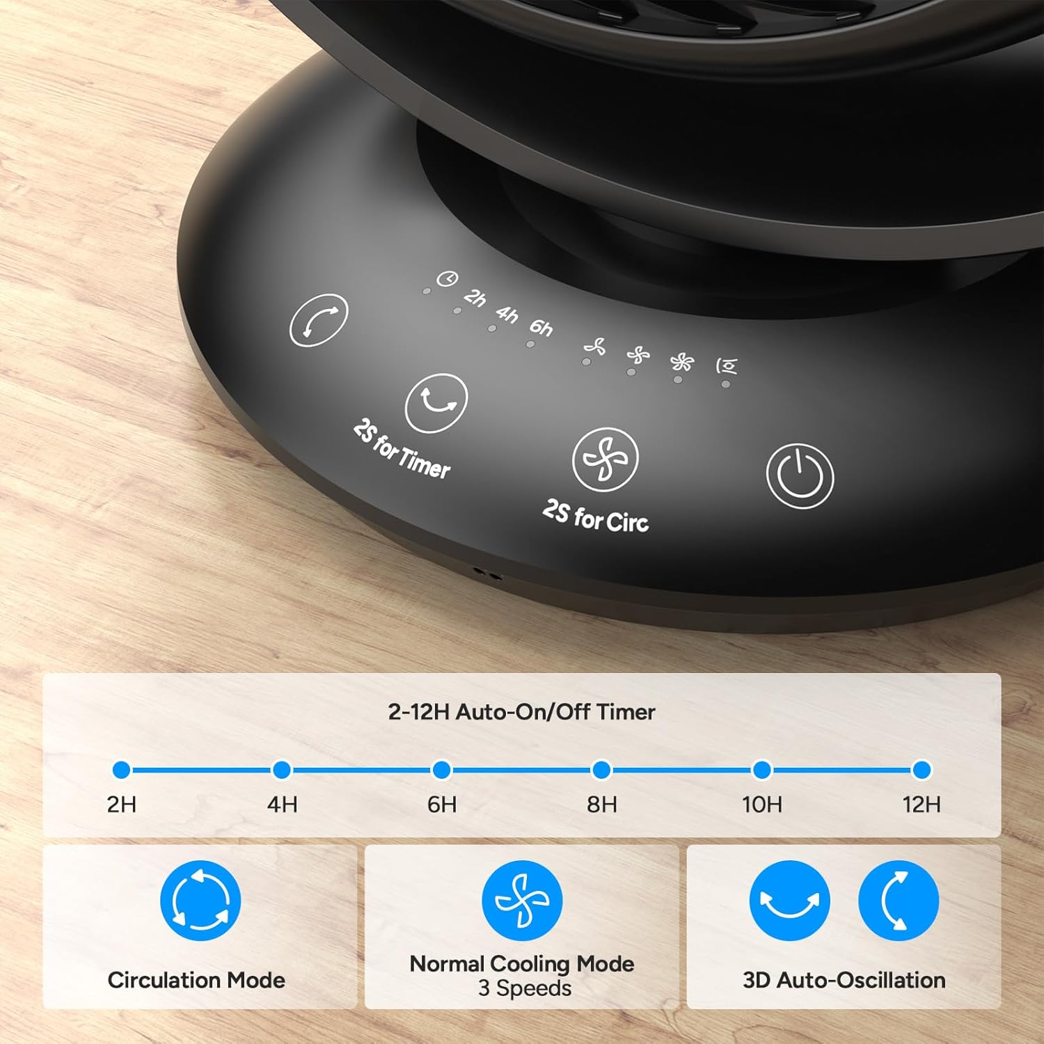 Dr.prepare Ventilatore da Tavolo Silenzioso 25dB - immagine 6