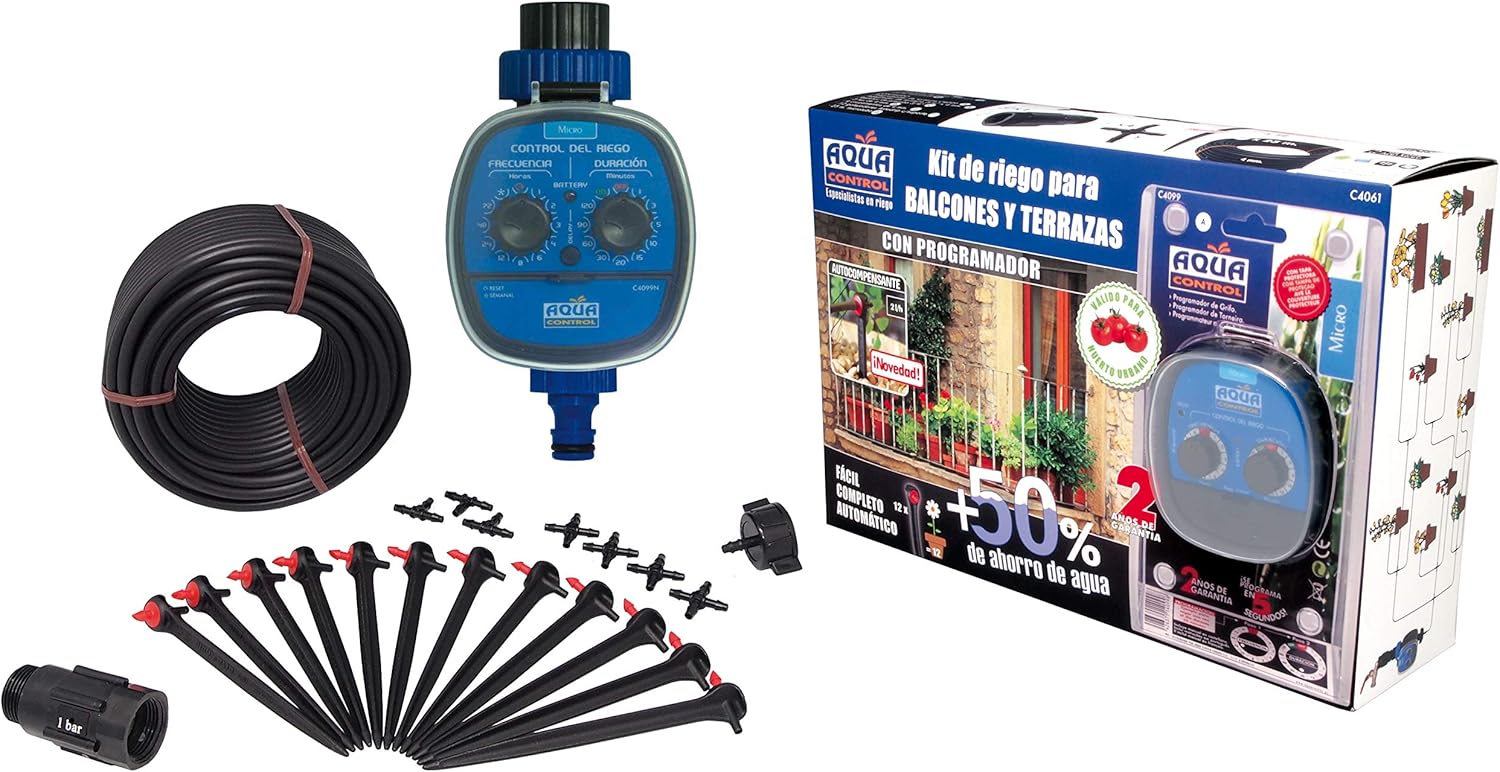 Aqua Control Irrigazione a Goccia per Balconi - Kit C4061