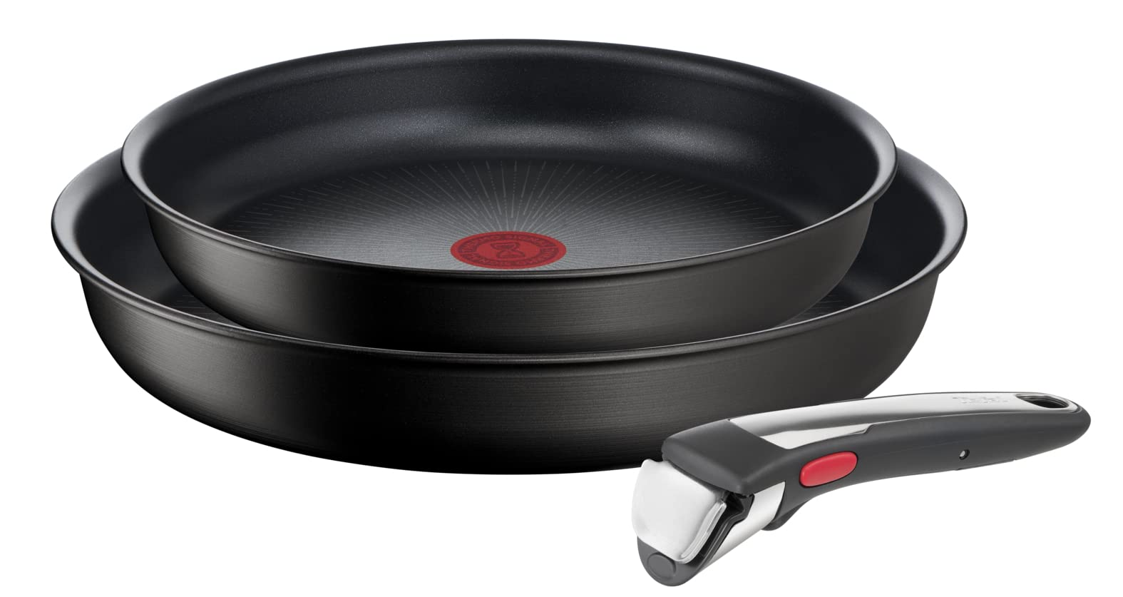 Tefal Ingenio Unlimited ON L3959143 - Set 3 Padelle Induzione, Nero