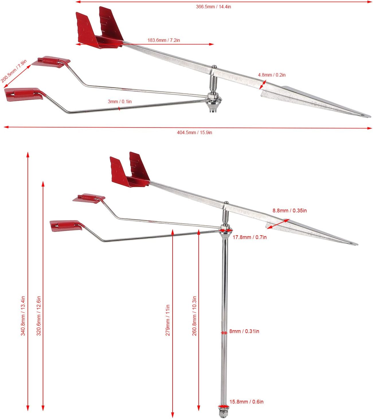 Banderuola per Barche in Acciaio Inossidabile 304 - immagine 5