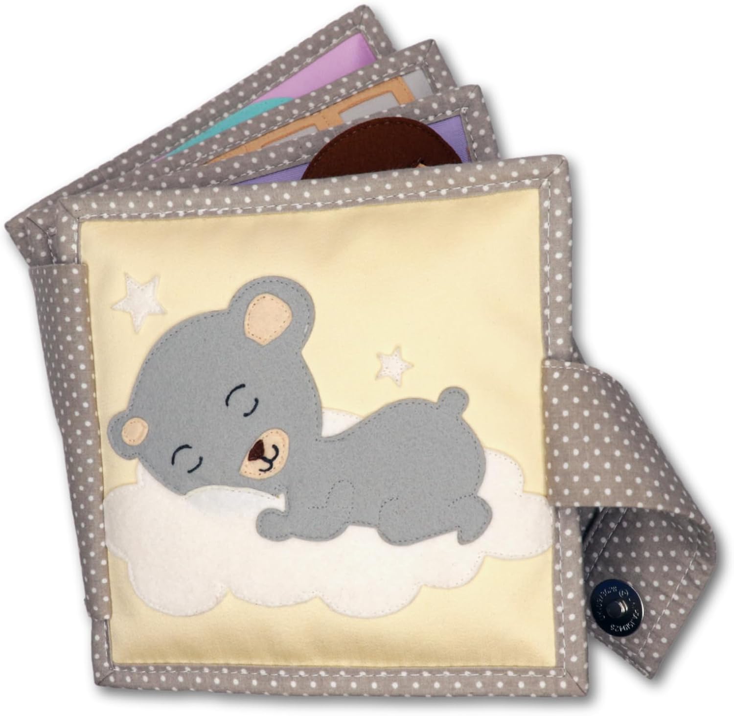 Jolly Baby 6 Seiten Mini Quiet Book - immagine 1