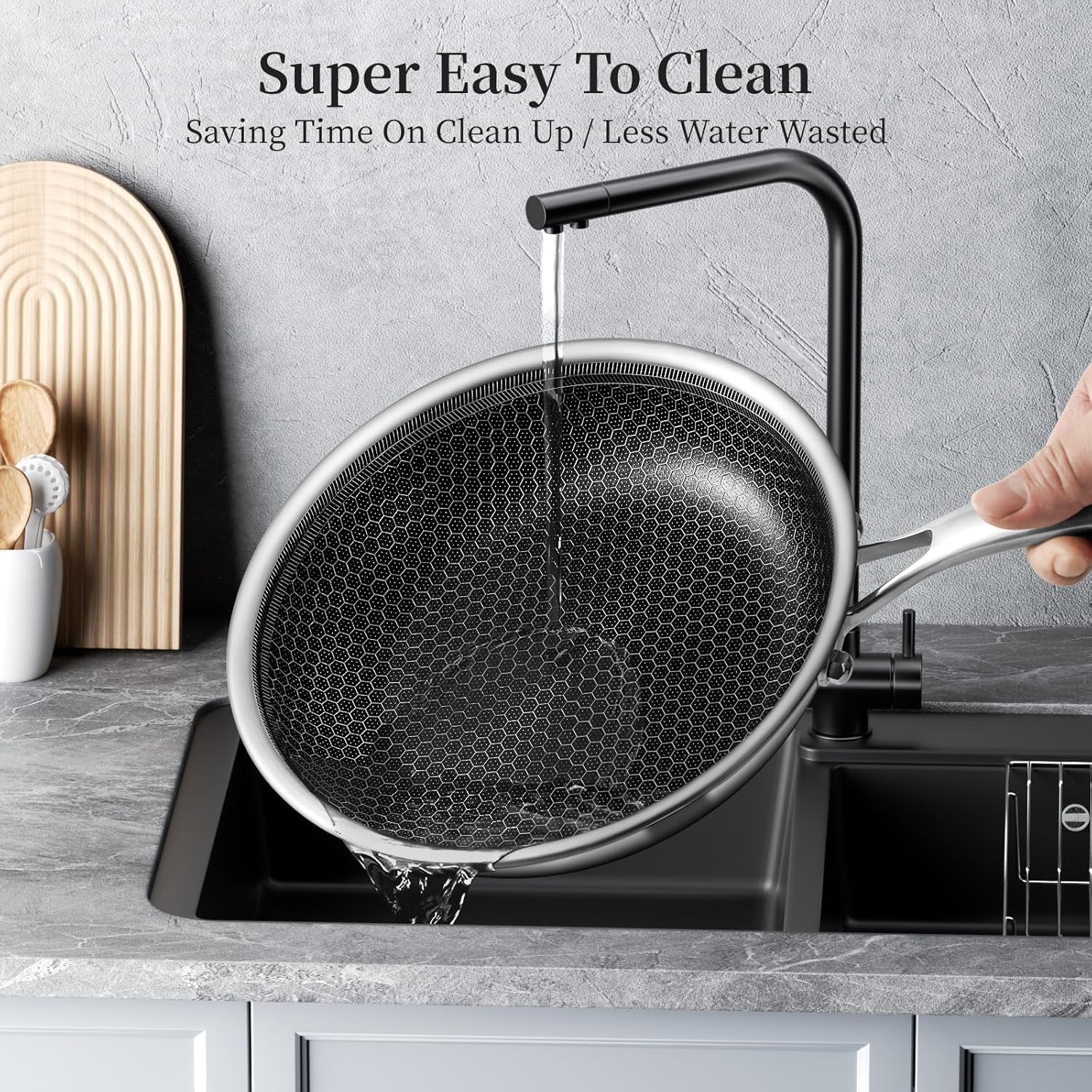 Innerwell Set Padelle Antiaderente 24/28 cm con Coperchio - immagine 6