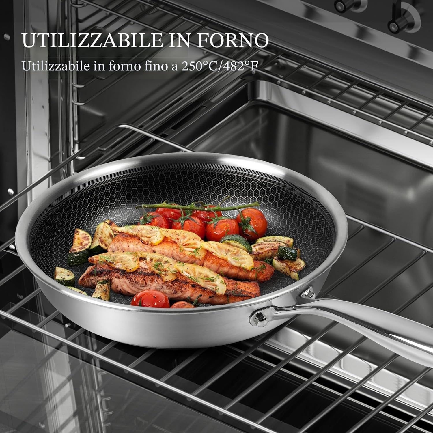 Innerwell Set Padelle Antiaderente 24/28 cm con Coperchio - immagine 7