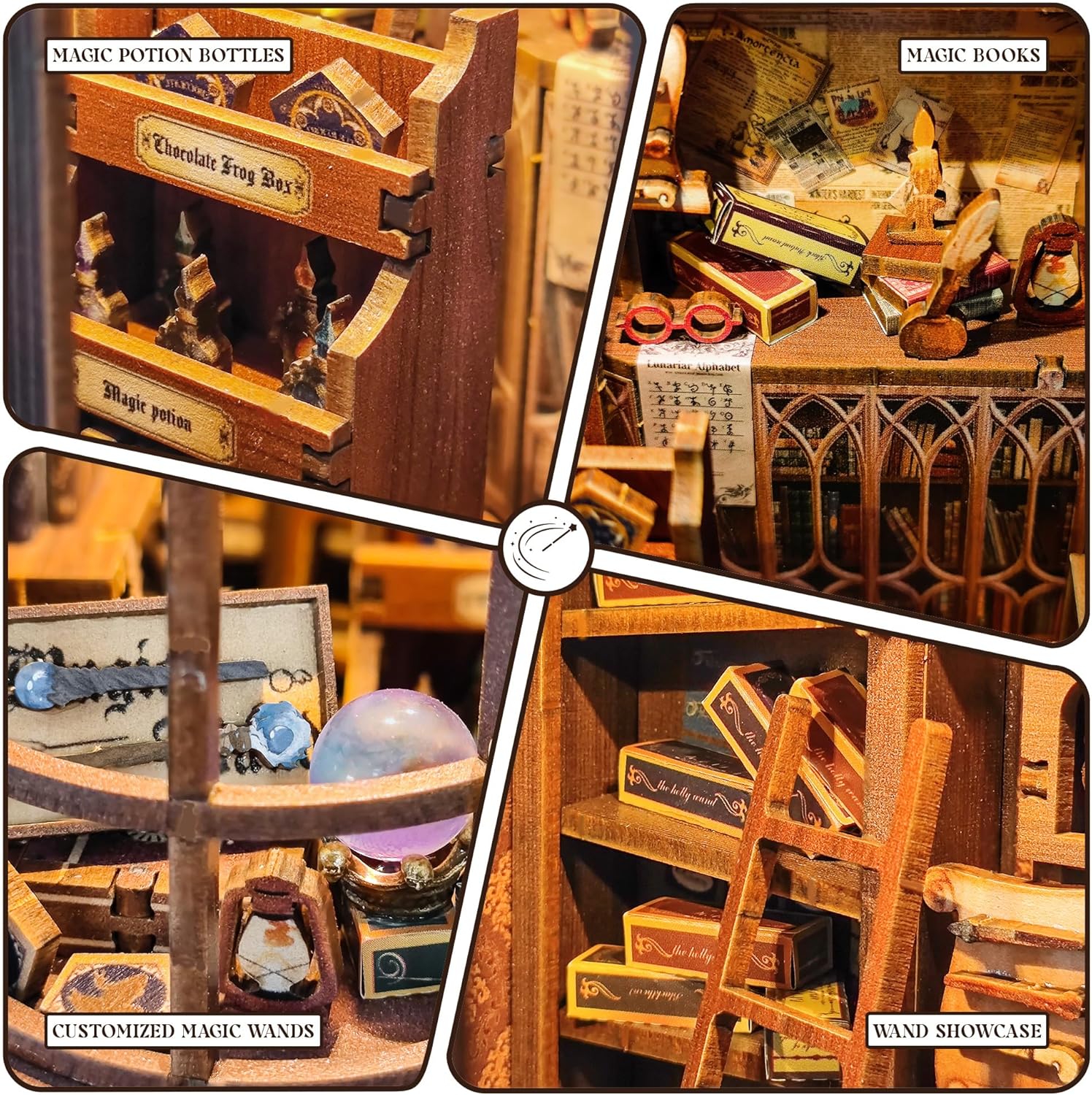 STRUCWOOD Kit Fai da Te Angolo Libro con Luce LED - immagine 4