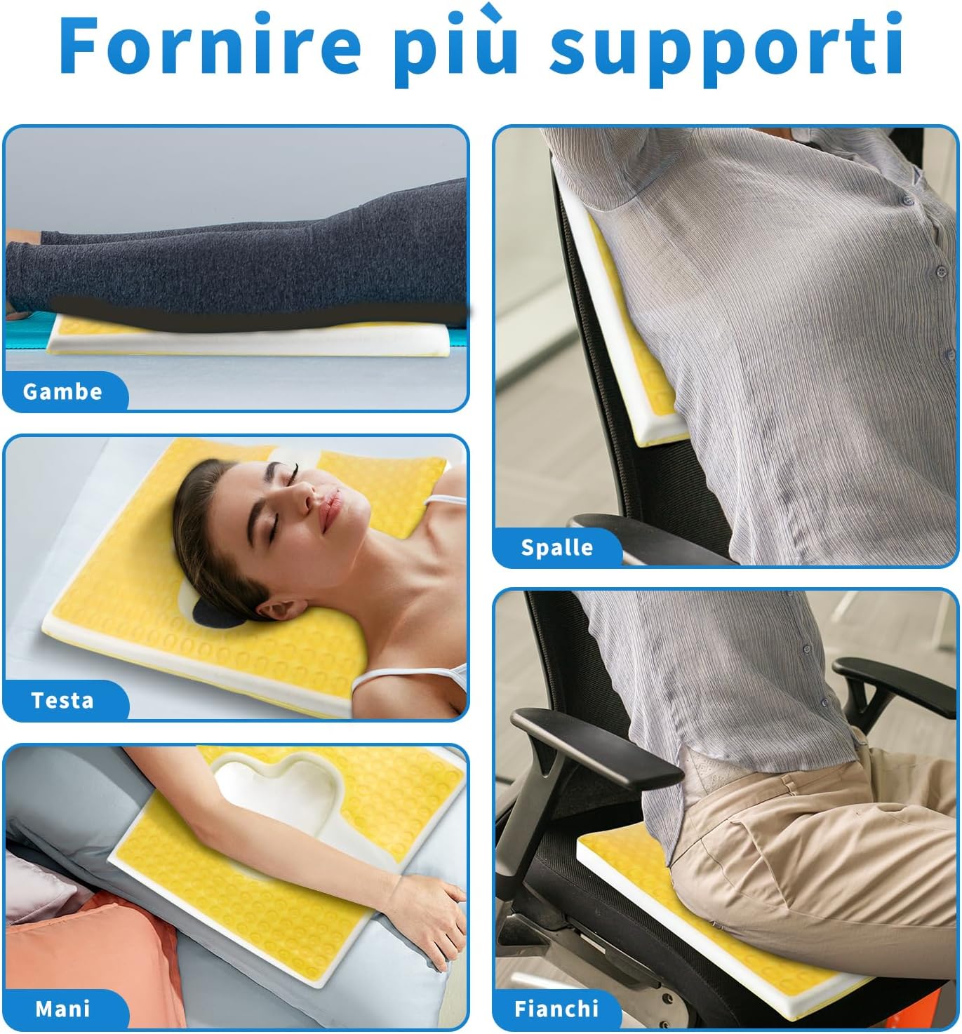 Cuscino per Piaghe da Decubito con Design a Pendenza - immagine 7