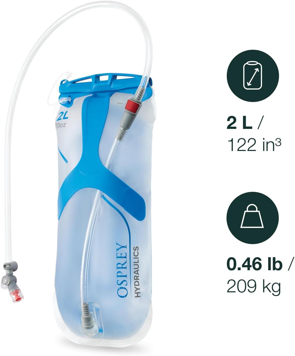 Osprey Hydraulics 2L Reservoir Serbatoio d'Idratazione O/S - immagine 2