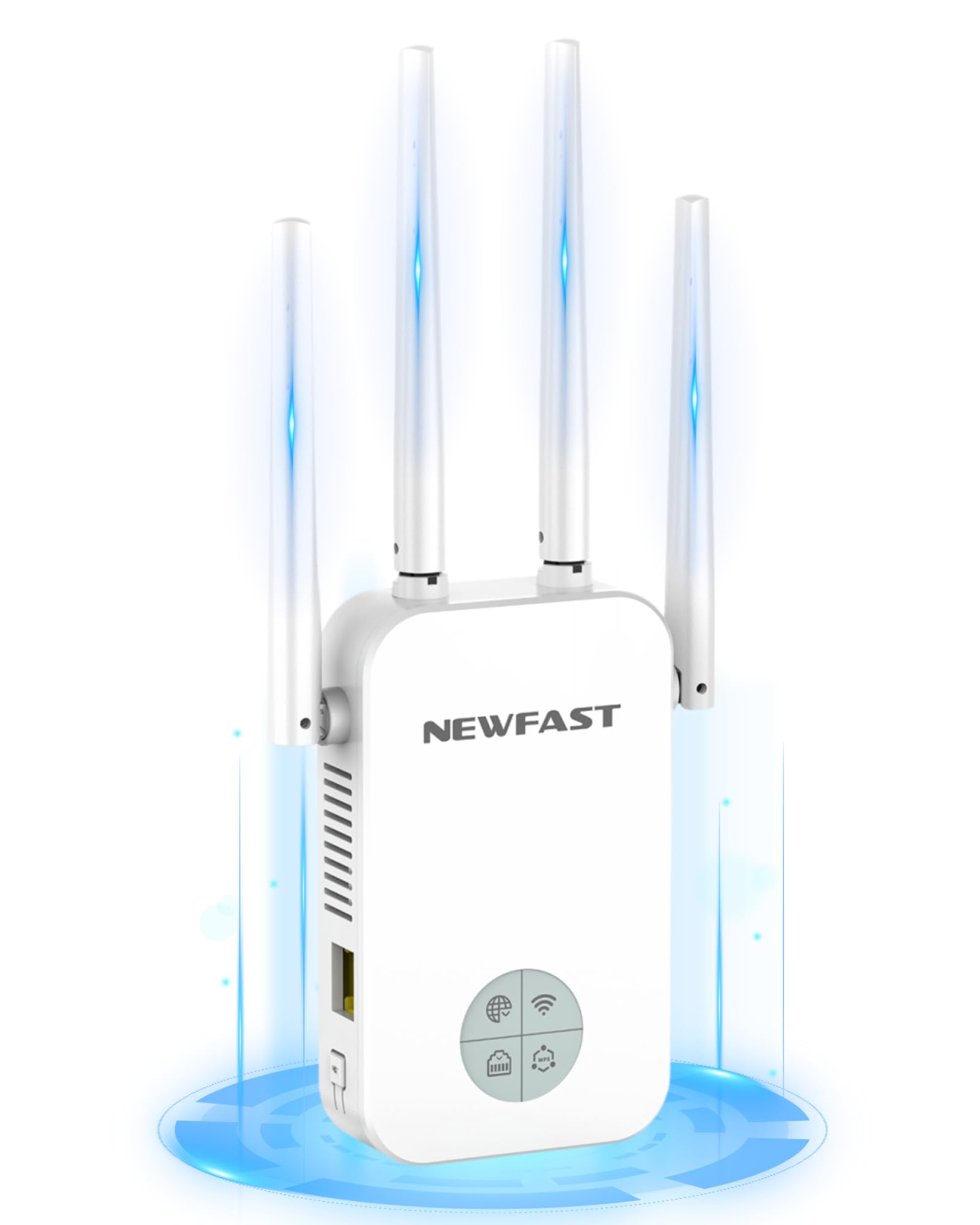 Newfast Ripetitore WiFi Potente 1200Mbps, Bianco