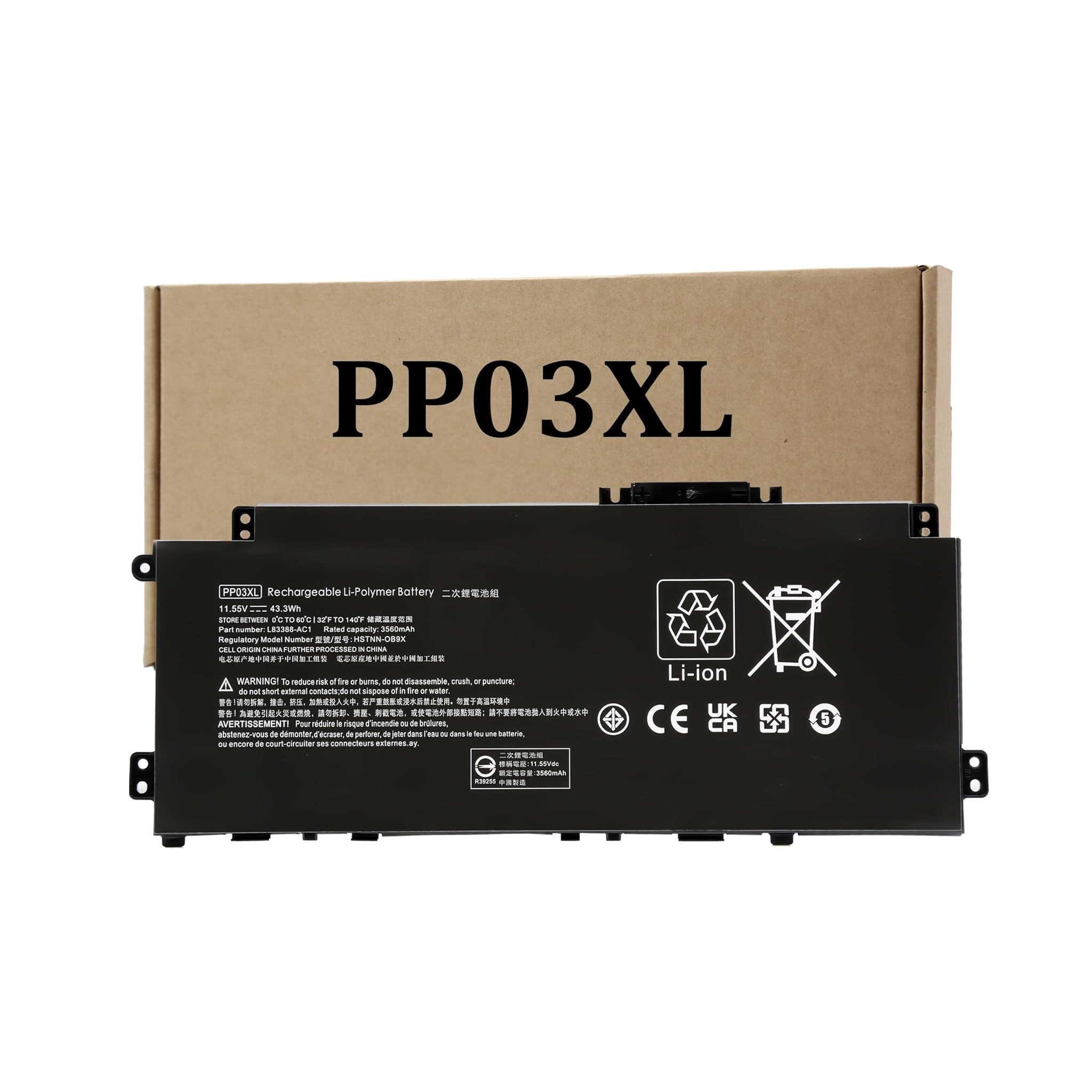 BLESYS PP03XL Batterie per HP Pavilion 14-dv0000ng Series