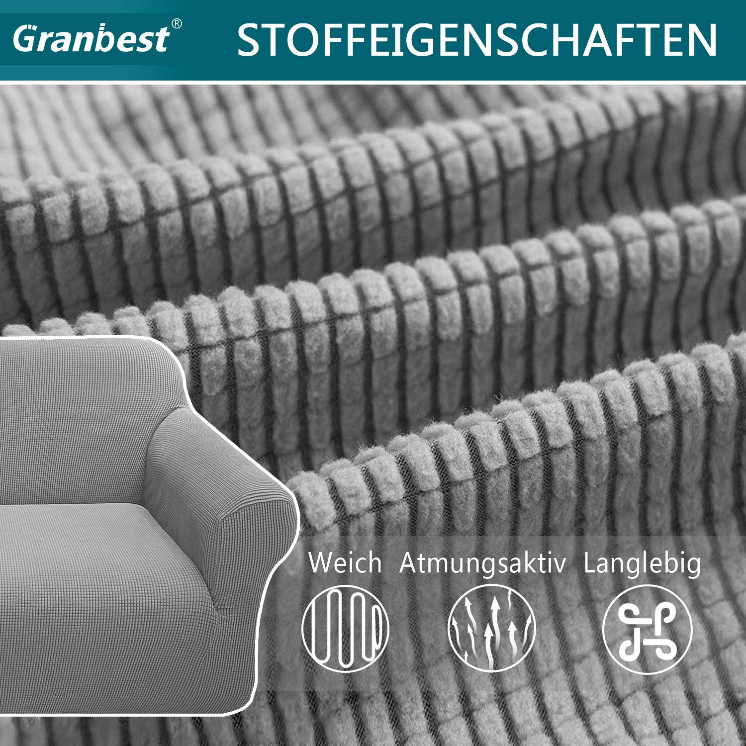 Granbest Copridivano Jacquard Altamente Elasticizzato - immagine 4