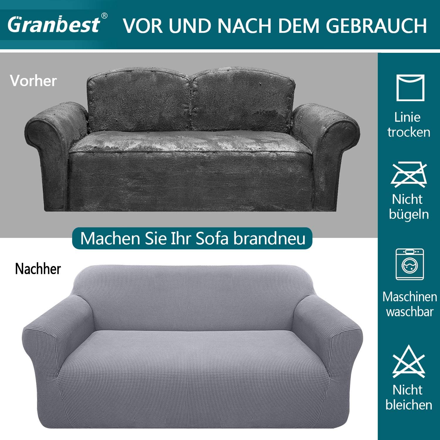 Granbest Copridivano Jacquard Altamente Elasticizzato - immagine 5