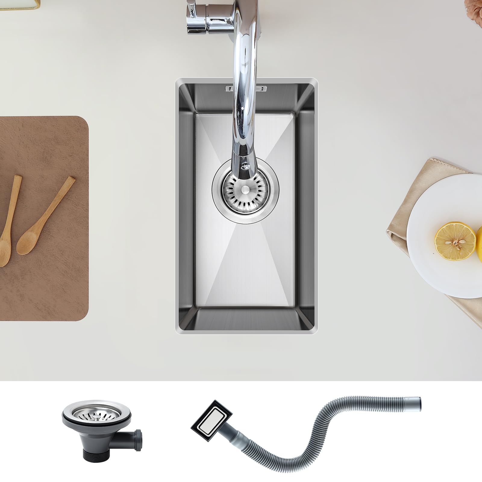 Keokbon Piccolo Lavello 25x40cm Acciaio Inox 304