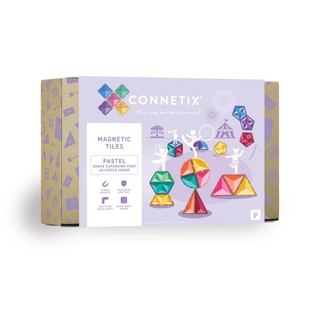 Connetix Confezione di espansione a forma di pastello, 48 pezzi