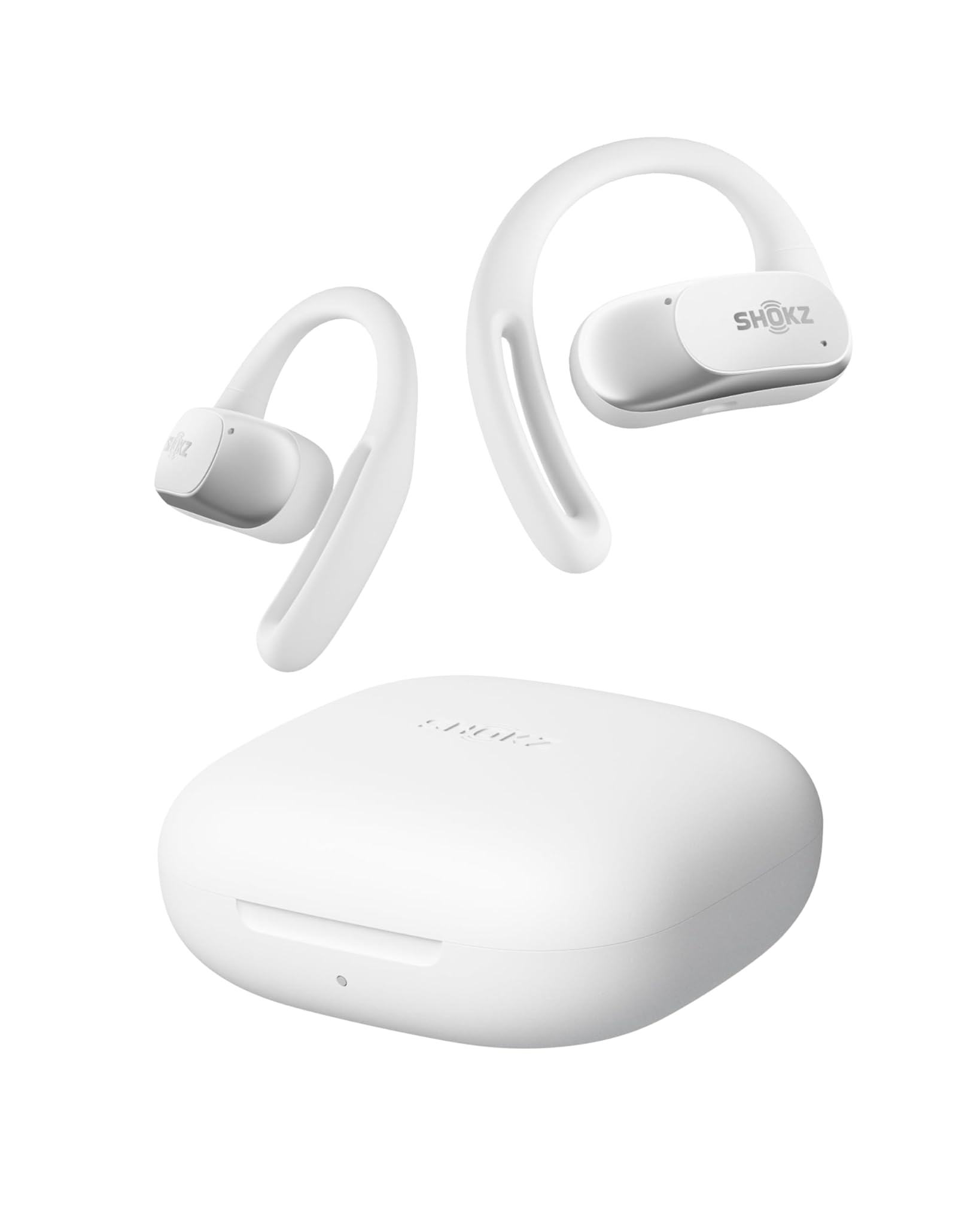 Shokz OpenFit Air - Cuffie Open-Ear Wireless, Bianco