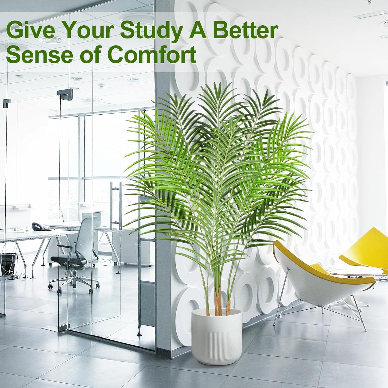 Piante Finte da Interno Palma 120cm (2 PACK) - immagine 6