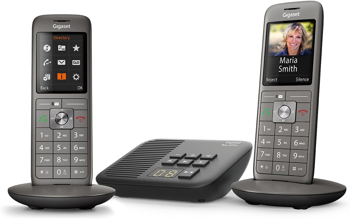 Gigaset CL660A Duo - Telefono Analog/DECT, Grigio - immagine 1