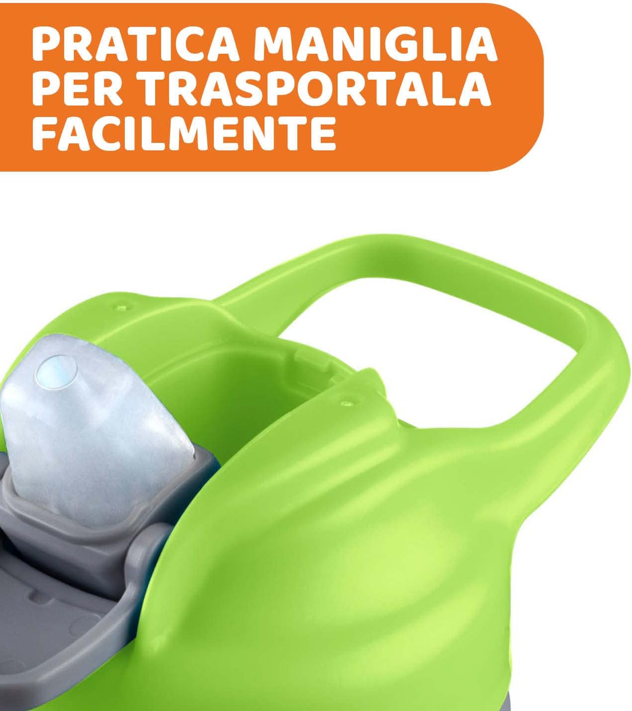 Chicco Pop-up Cup - Bicchiere Antigoccia 350ml, Verde - immagine 5