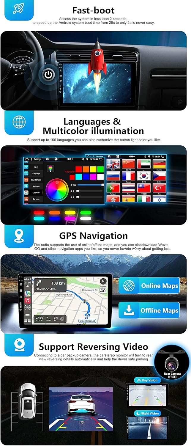 SXAUTO Android 14 IPS Autoradio per Mazda CX-7 (2008-2015) - immagine 5