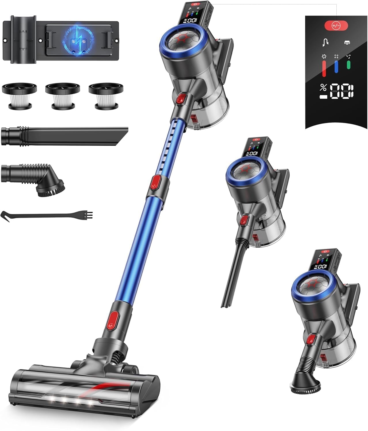 Aspirapolvere Senza Fili 450W/38000pa, 55min