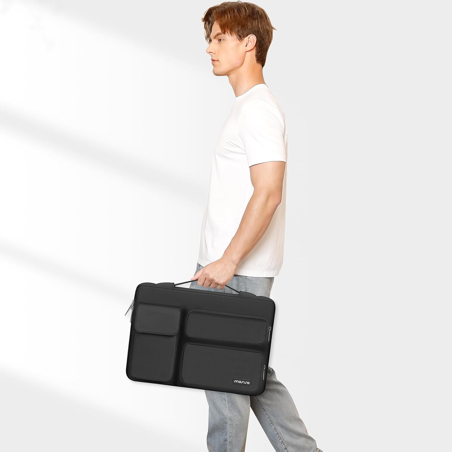 Mosiso Custodia Laptop 16 Pollici, Borsa PC Nera - immagine 6