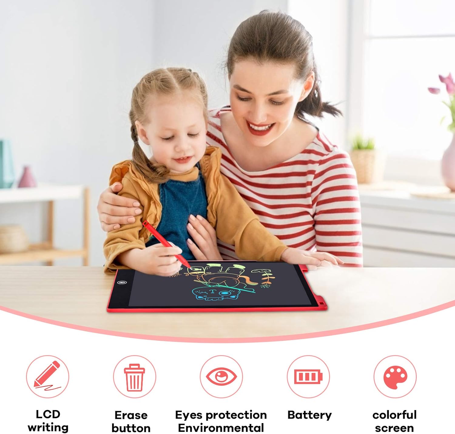 Tavoletta Grafica LCD Scrittura 12 Pollici - immagine 3