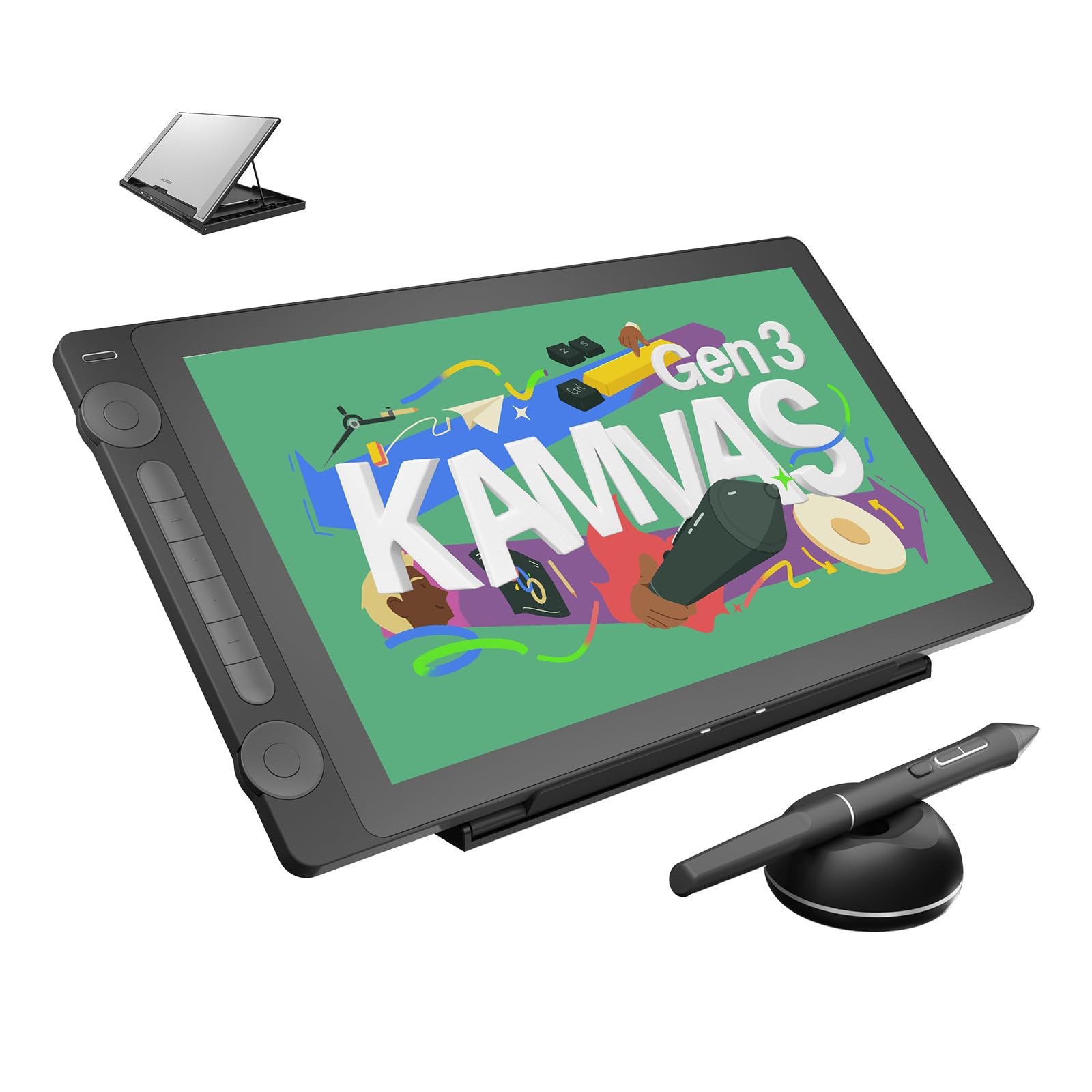 Huion KAMVAS 16 (Gen 3) - Tavoletta Grafica 15,8" 2.5K QHD