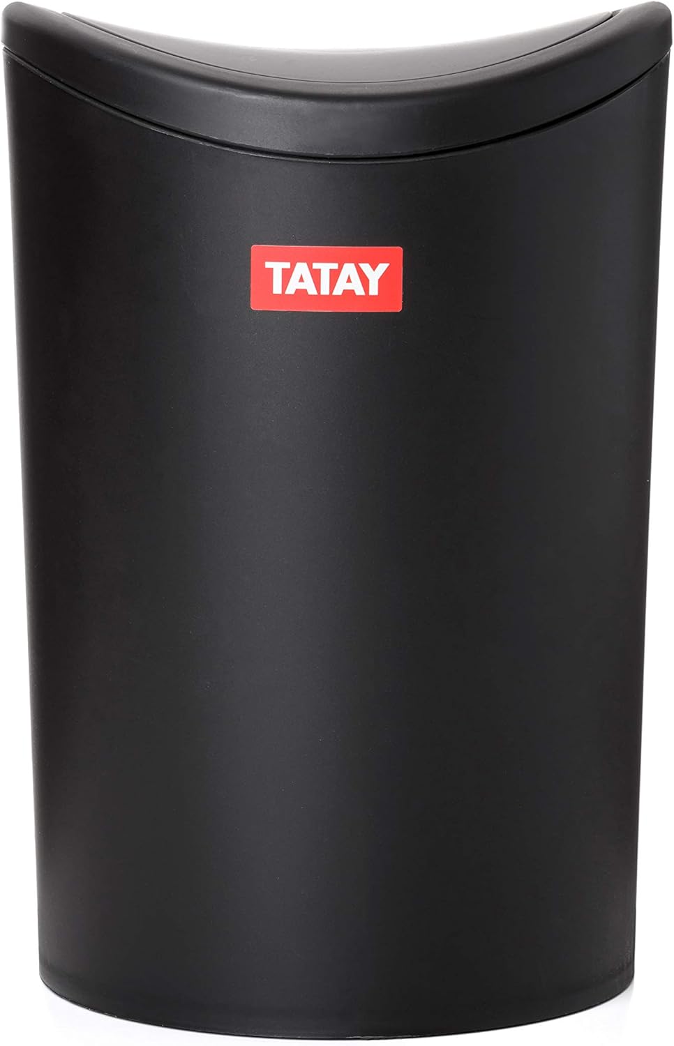 Tatay Cestino Bagno 6L con Coperchio Basculante, Nero - immagine 2
