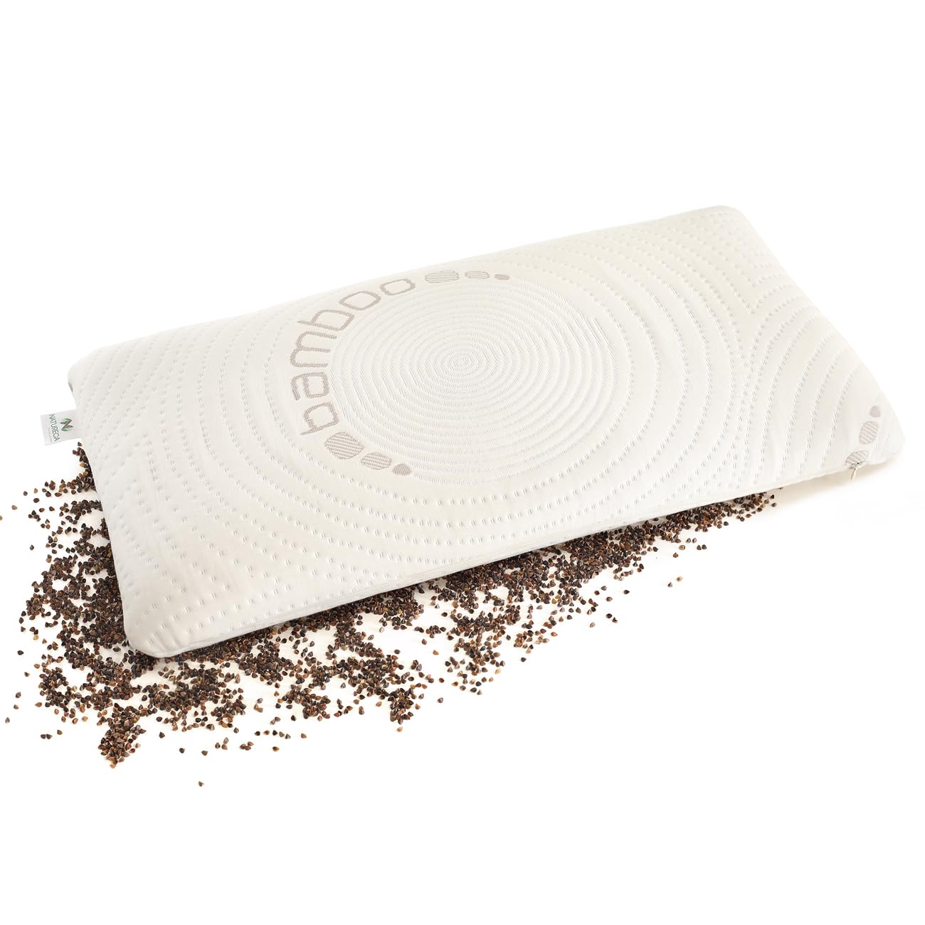 Natureca Cuscino per il Collo di Grano Saraceno 40x80 cm