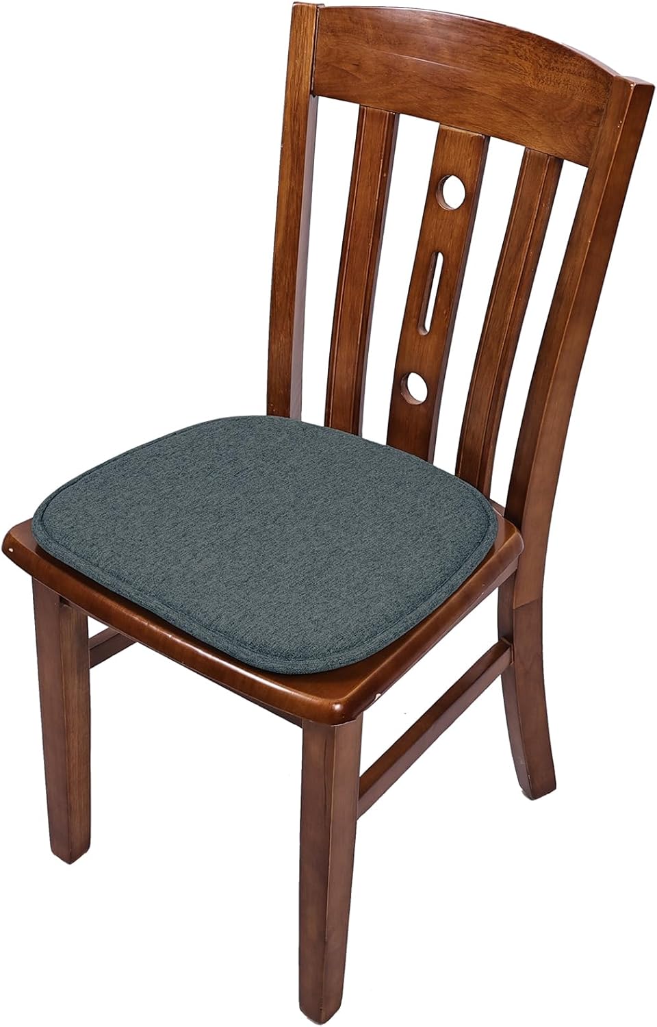 Havargo Set 4 Cuscini Antiscivolo per Sedie 41x39cm, Nero - immagine 2