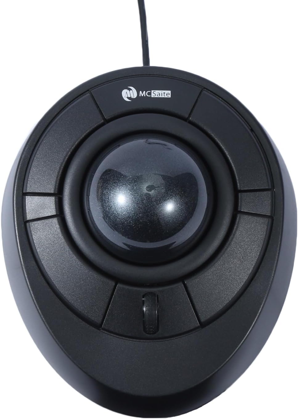 MCSaite Wired Trackball Mouse con rotella di scorrimento – palla grigia ...