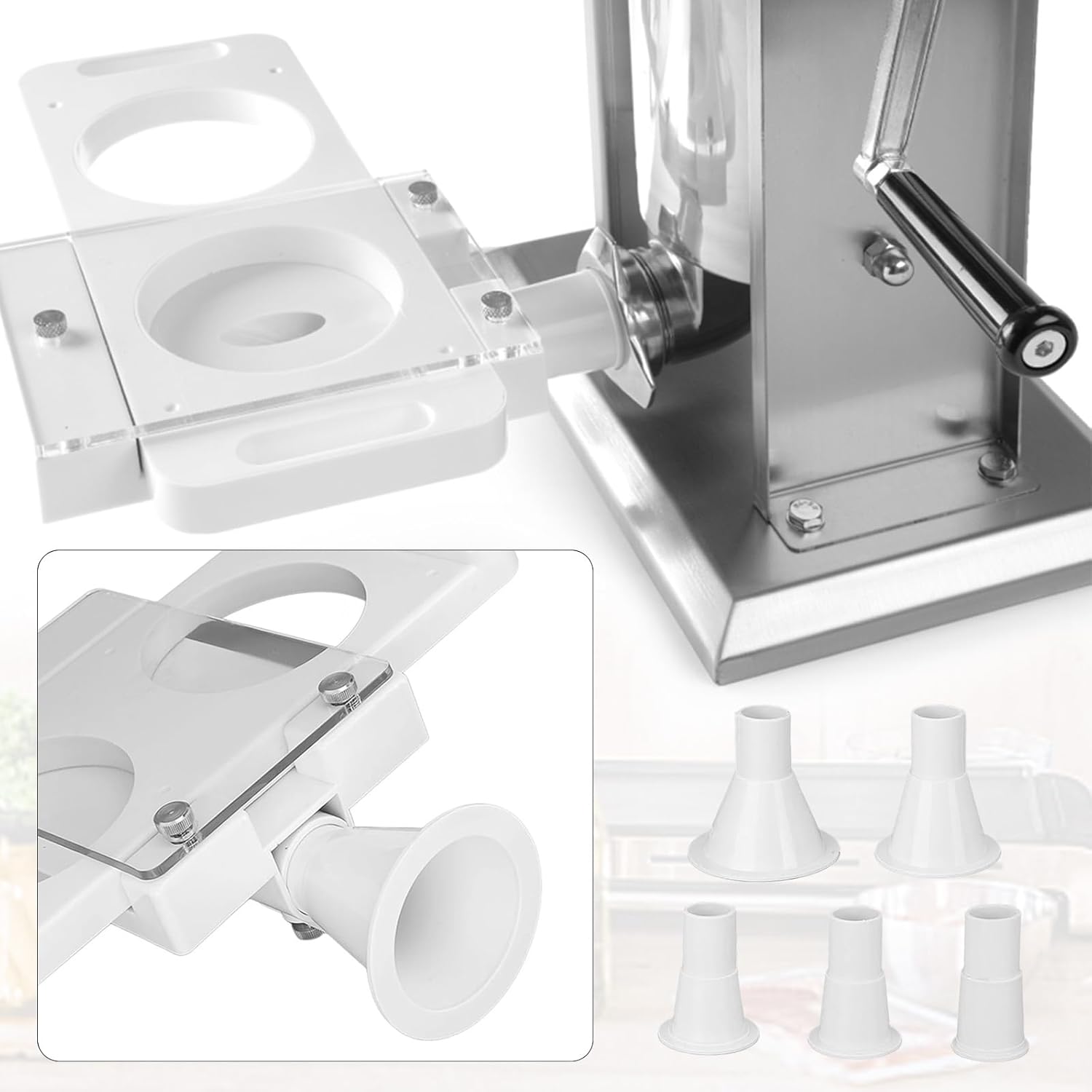 Pressa per Hamburger Automatica con 5 Tubi Adattatori - immagine 5