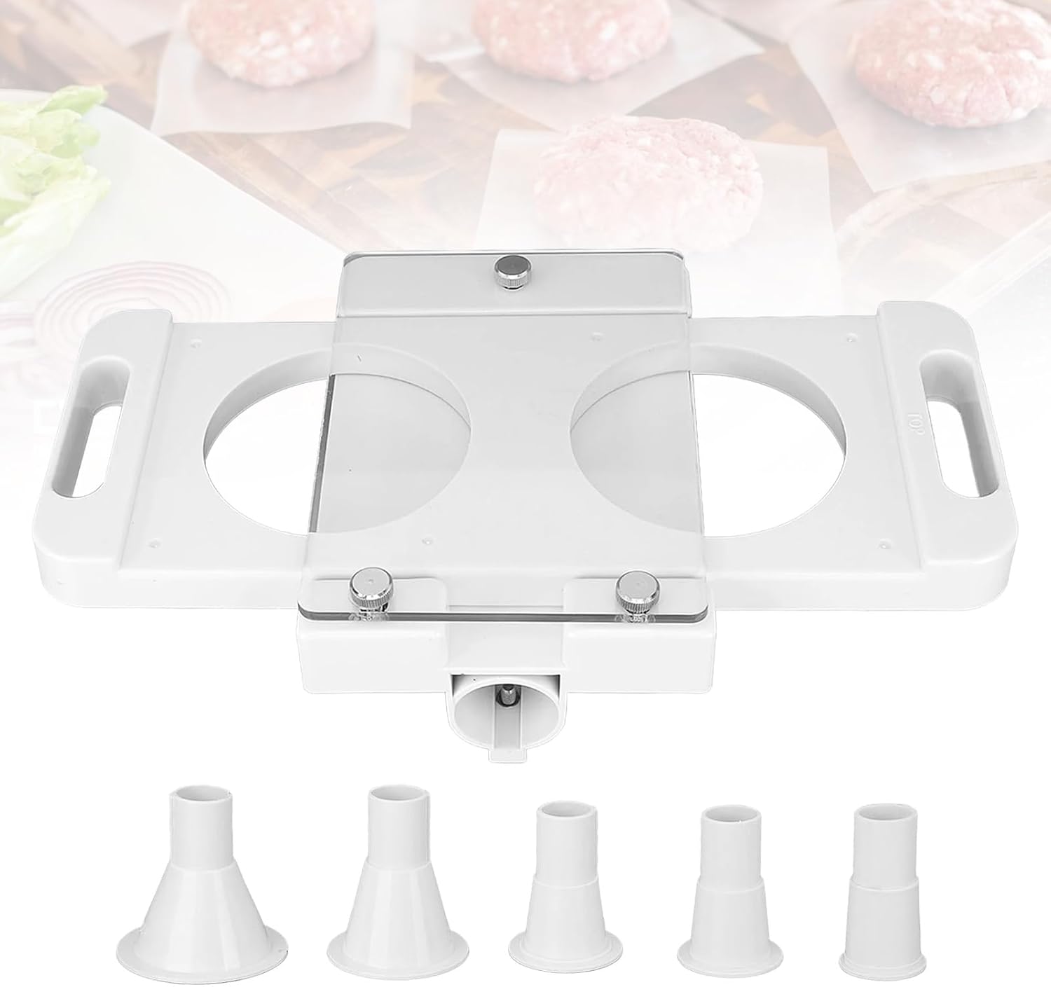 Pressa per Hamburger Automatica con 5 Tubi Adattatori - immagine 6