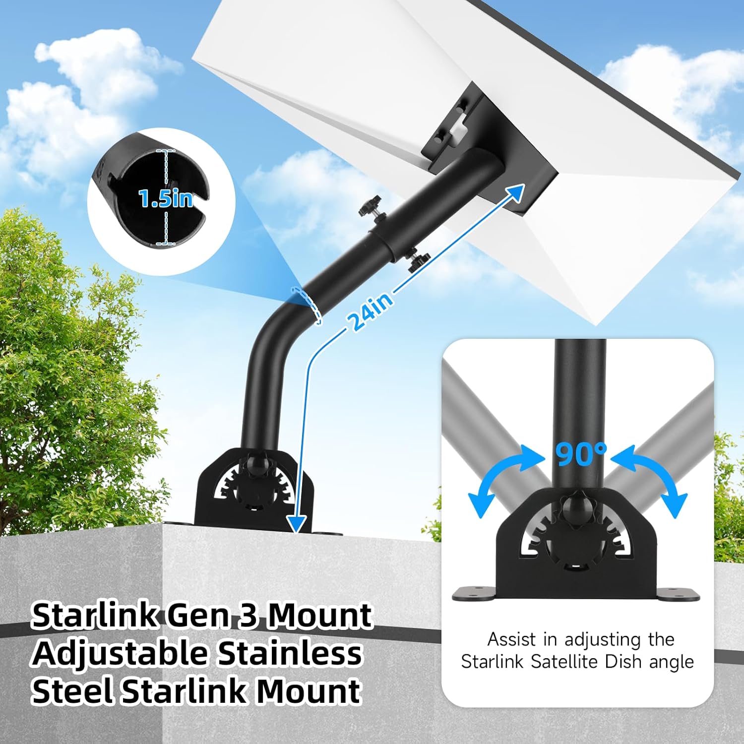 Supporto Starlink Gen 3 per Antenna Standard V3 - immagine 3