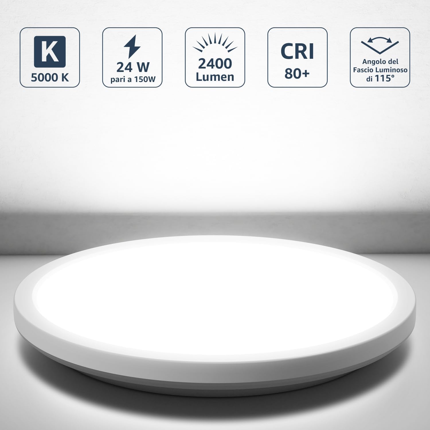 Lepro Plafoniera LED Soffitto 24W [2 pcs] Ø29.3CM - immagine 3