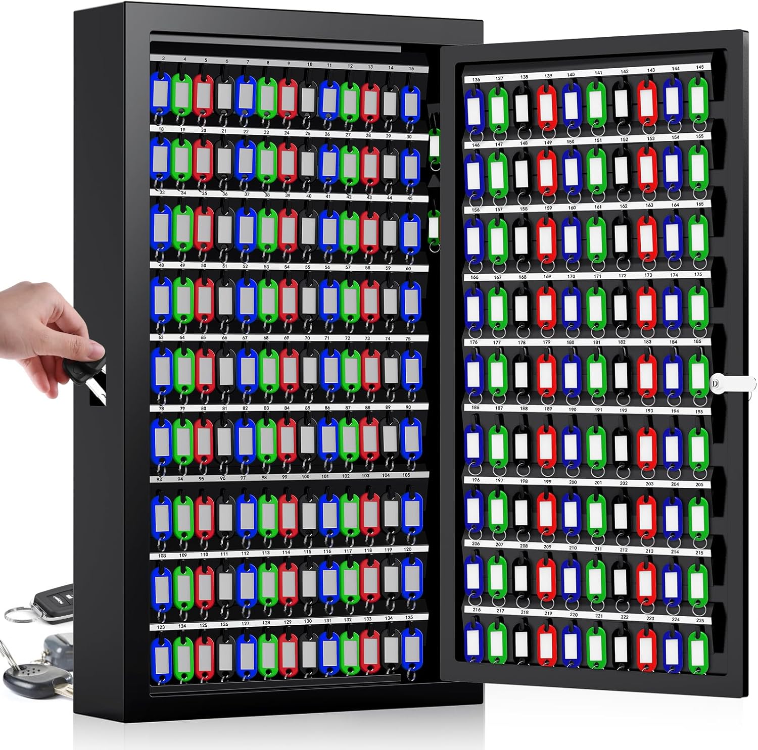 Mejasg Cassaforte Esterna per 225 Chiavi