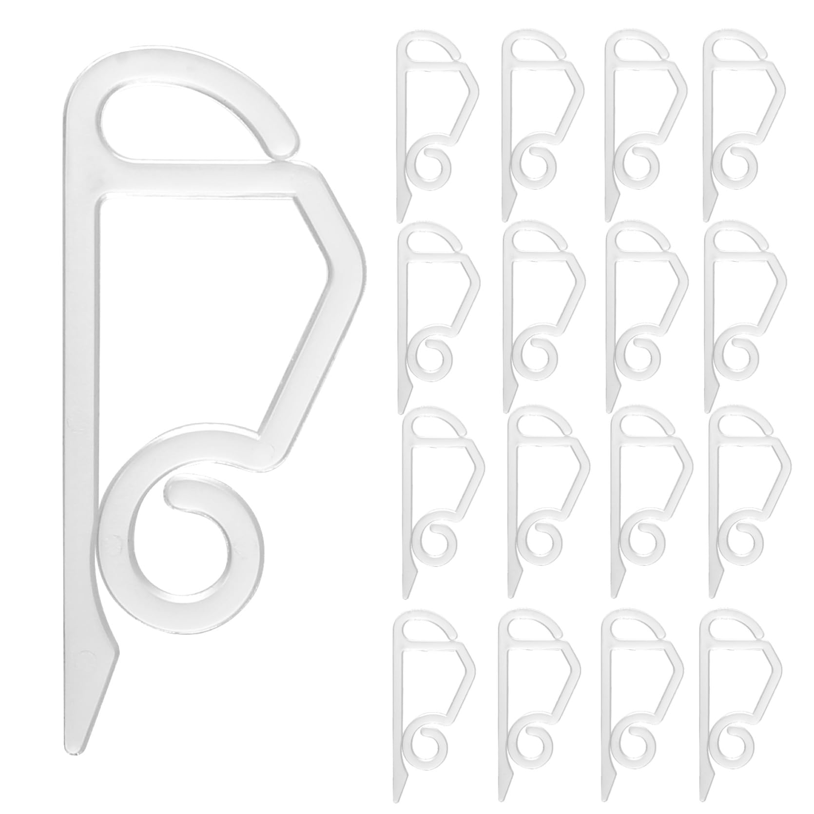 Tk Gruppe Timo Klingler 50x Clip per Luci e Ganci per Tende